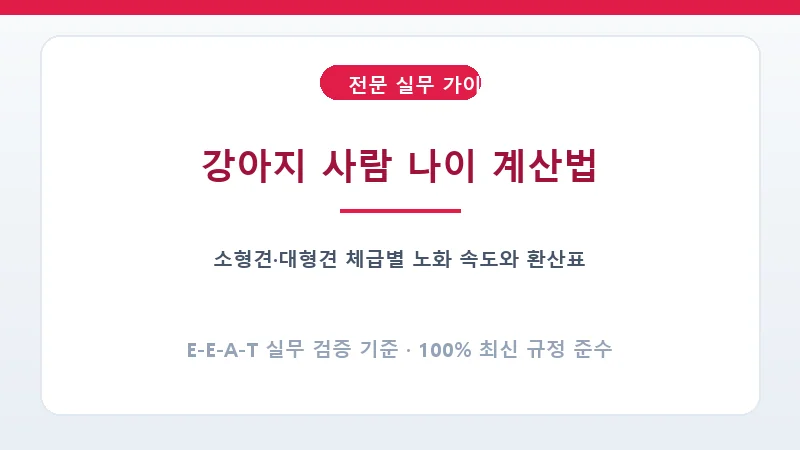 소형견과 대형견의 생애주기별 사람 나이 환산 비교 그래프